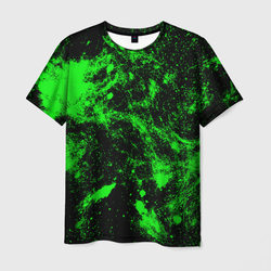 Зелёная краска – Мужская футболка 3D с принтом купить со скидкой в -26%