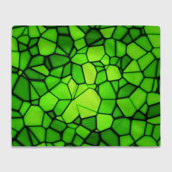 Зеленая мозаика – Плед 3D с принтом купить со скидкой в -14%