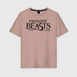 Fantastic Beasts – Женская футболка хлопок Oversize с принтом купить со скидкой в -16%