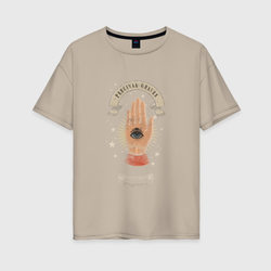 All-seeing eye – Женская футболка хлопок Oversize с принтом купить со скидкой в -16%