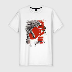 Godzilla Годзилла – Мужская футболка хлопок Slim с принтом купить