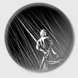 Вирджил под дождём – Значок с принтом купить