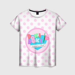 Doki doki literature club logo – Женская футболка 3D с принтом купить со скидкой в -26%