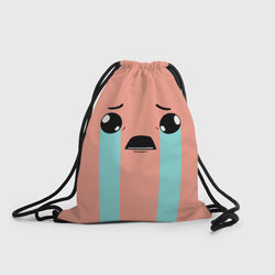 Crying Isaac large face – Рюкзак-мешок 3D с принтом купить со скидкой в -25%