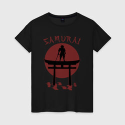Дух самурая – Женская футболка хлопок с принтом купить со скидкой в -20%