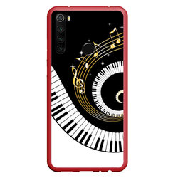 Музыкальный узор – Чехол для Xiaomi Redmi Note 8T с принтом купить