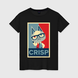 Crisp – Женская футболка хлопок с принтом купить со скидкой в -20%