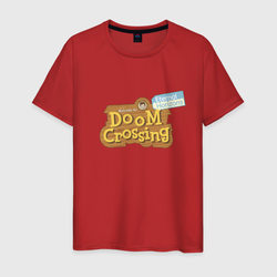Doom crossing арт – Мужская футболка хлопок с принтом купить со скидкой в -20%