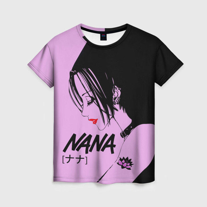 Женская футболка с принтом Нана аниме, вид спереди №1