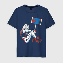 Игривая Харли Квинн – Мужская футболка хлопок с принтом купить со скидкой в -20%