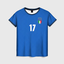 Иммобиле сборная Италии – Женская футболка 3D+ с принтом купить со скидкой в -31%