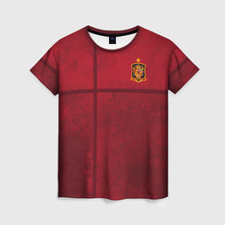 Форма домашняя сборной Испании – Женская футболка 3D+ с принтом купить со скидкой в -31%
