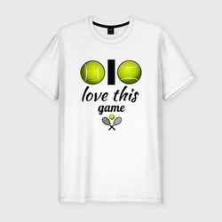 Я люблю теннис – Мужская футболка хлопок Slim с принтом купить