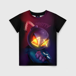 Витти на темном фоне – Детская футболка 3D с принтом купить со скидкой в -33%