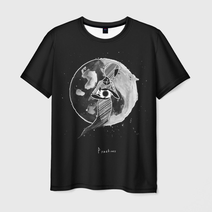 Мужская футболка с принтом Eclipse, вид спереди №1