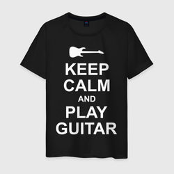 PLAY GUITAR – Мужская футболка хлопок с принтом купить со скидкой в -20%