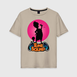 Tune Squad – Женская футболка хлопок Oversize с принтом купить со скидкой в -16%