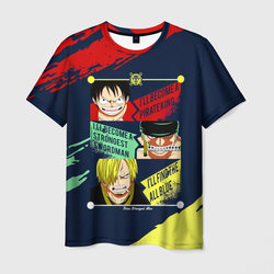 Луффи, Зоро и Санджи One Piece – Мужская футболка 3D с принтом купить со скидкой в -23%