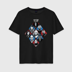 Suicide Squad 2016 участники – Женская футболка хлопок Oversize с принтом купить со скидкой в -16%