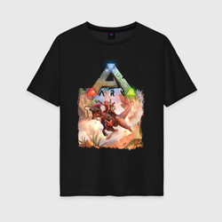 Ark Survival Арк сурвивал – Женская футболка хлопок Oversize с принтом купить со скидкой в -16%