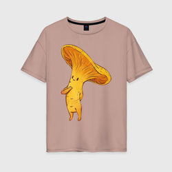 Лисичка – Женская футболка хлопок Oversize с принтом купить со скидкой в -16%