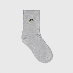 Ночные горы – Детские носки с вышивкой с принтом купить