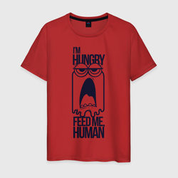 Голодный человечек – Мужская футболка хлопок с принтом купить со скидкой в -20%
