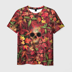 Осенний череп – Мужская футболка 3D с принтом купить со скидкой в -23%