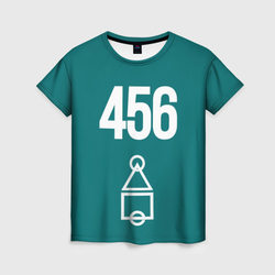 Игра в кальмара - Squid game 456 – Женская футболка 3D с принтом купить со скидкой в -26%