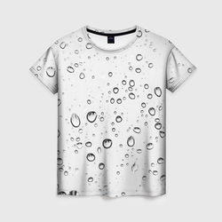 Утренний дождь – Женская футболка 3D с принтом купить со скидкой в -23%