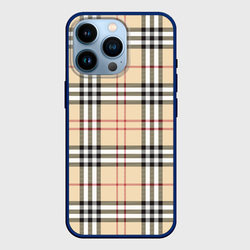 Клетчатый принт в стиле Burberry – Чехол для iPhone 14 Pro с принтом купить