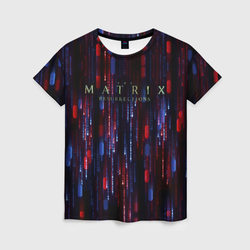Martix 4 pattern – Женская футболка 3D с принтом купить со скидкой в -26%