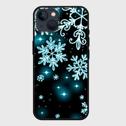 Космические снежинки – Чехол для iPhone 14 с принтом купить