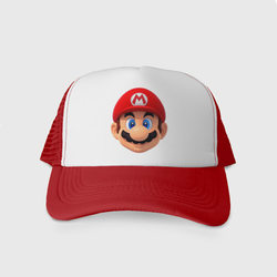 Mario head – Кепка тракер с сеткой с принтом купить со скидкой в -20%