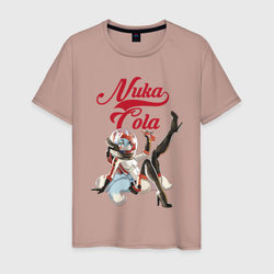 Fallout Nuka Cola - furry poster – Мужская футболка хлопок с принтом купить со скидкой в -20%