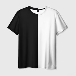 Black and white чб – Мужская футболка 3D с принтом купить со скидкой в -26%