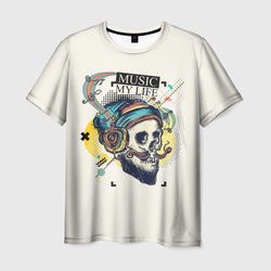 Музыка Моя Жизнь Music My Life – Мужская футболка 3D с принтом купить со скидкой в -26%