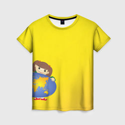 Девочка из Советского Атласа Мир – Женская футболка 3D с принтом купить со скидкой в -26%