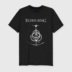 Elden Ring лого – Мужская футболка хлопок Slim с принтом купить