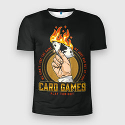 CARD GAMES – Мужская футболка 3D Slim с принтом купить со скидкой в -11%