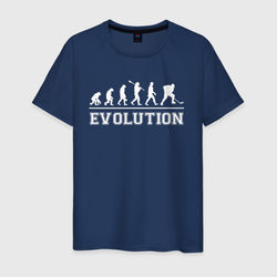 Hockey evolution хоккей эволюция – Мужская футболка хлопок с принтом купить со скидкой в -20%