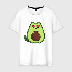 Avo cat o влюбился – Мужская футболка хлопок с принтом купить со скидкой в -20%