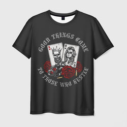 Карты, Розы, Кастет (gangsters) – Мужская футболка 3D с принтом купить со скидкой в -23%