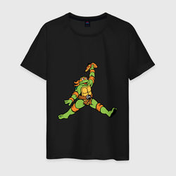 Jordan Michelangelo – Мужская футболка хлопок с принтом купить со скидкой в -20%