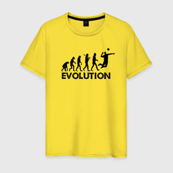 Эволюция Волейбол – Мужская футболка хлопок с принтом купить со скидкой в -20%