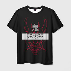 Японский демон | Oni – Мужская футболка 3D с принтом купить со скидкой в -23%
