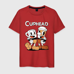 Cuphead 2 чашечки – Мужская футболка хлопок с принтом купить со скидкой в -20%