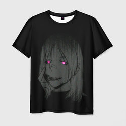 Девушка с неоновыми глазами – Мужская футболка 3D с принтом купить со скидкой в -23%