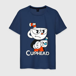 Cuphead чашечка с чашечкой – Мужская футболка хлопок с принтом купить со скидкой в -20%