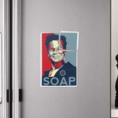 Плакат с принтом Soаp club для любого человека, вид спереди №4. Цвет основы: белый